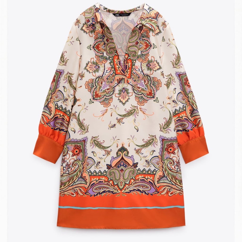 Zara - Multicolor Satin Dress